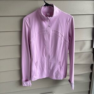 LULULEMON Define Jacket Nulu Buttery Soft PNKO Pink Organza Size 10 FLAWS